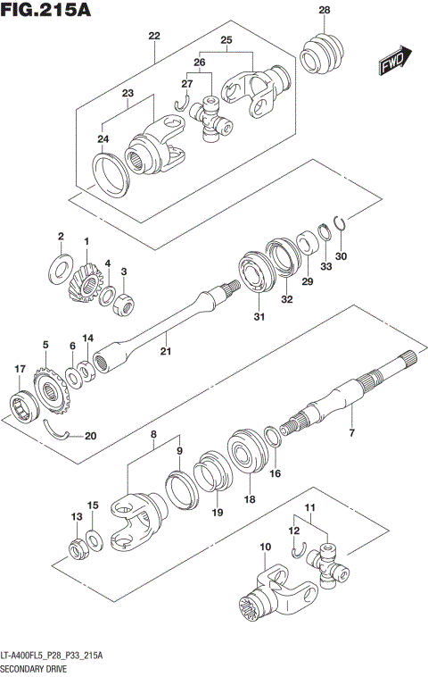 SECONDARY DRIVE (LT-A400FL5 P28)