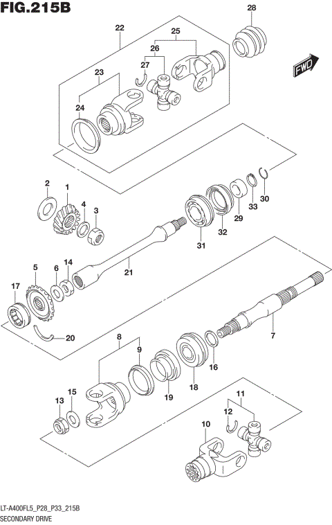 SECONDARY DRIVE (LT-A400FL5 P33)