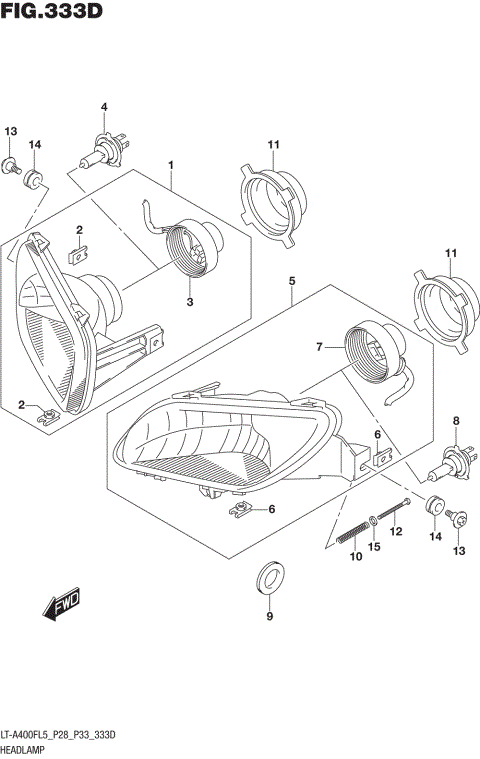 HEADLAMP (LT-A400FZL5 P33)