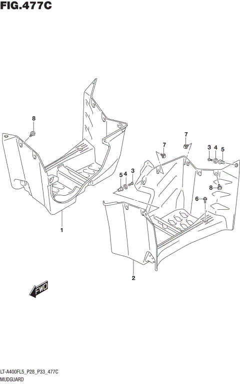 MUDGUARD (LT-A400FZL5 P28)