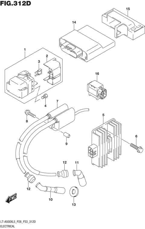ELECTRICAL (LT-A500XZL5 P33)