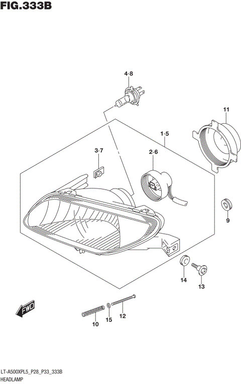 HEADLAMP (LT-A500XPL5 P33)