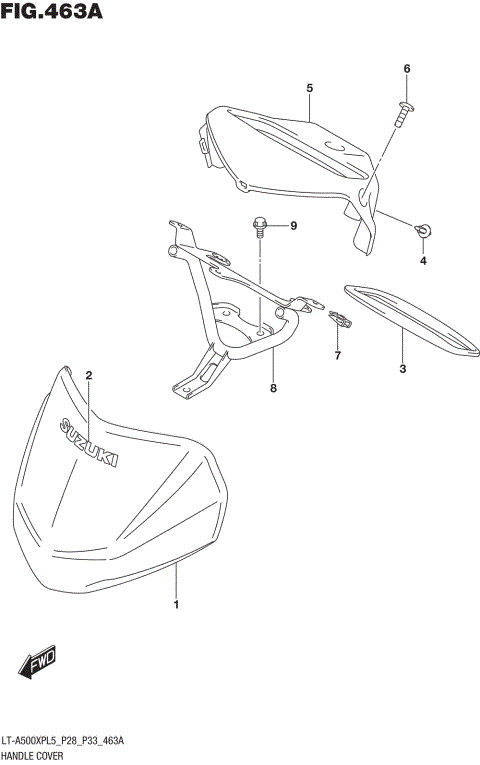 HANDLE COVER (LT-A500XPL5 P28)