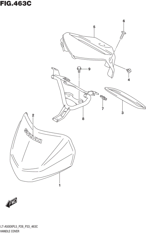 HANDLE COVER (LT-A500XPZL5 P28)