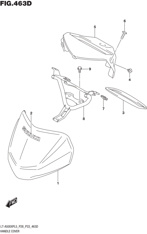 HANDLE COVER (LT-A500XPZL5 P33)