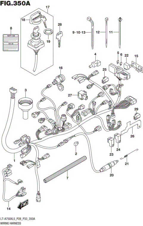 WIRING HARNESS (LT-A750XL5 P28)