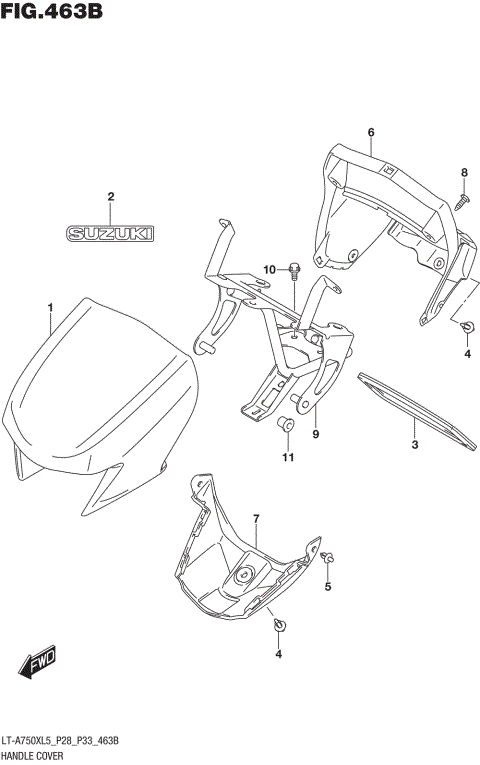 HANDLE COVER (LT-A750XL5 P33)