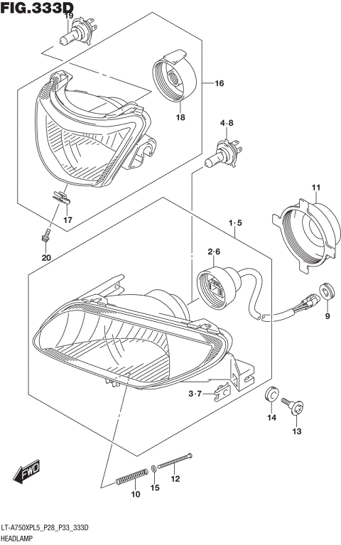 HEADLAMP (LT-A750XPZL5 P33)
