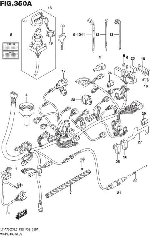 WIRING HARNESS (LT-A750XPL5 P28)