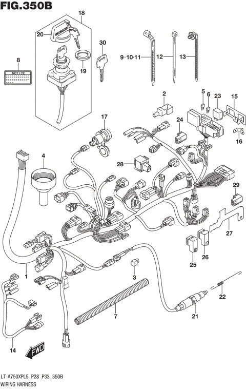 WIRING HARNESS (LT-A750XPL5 P33)