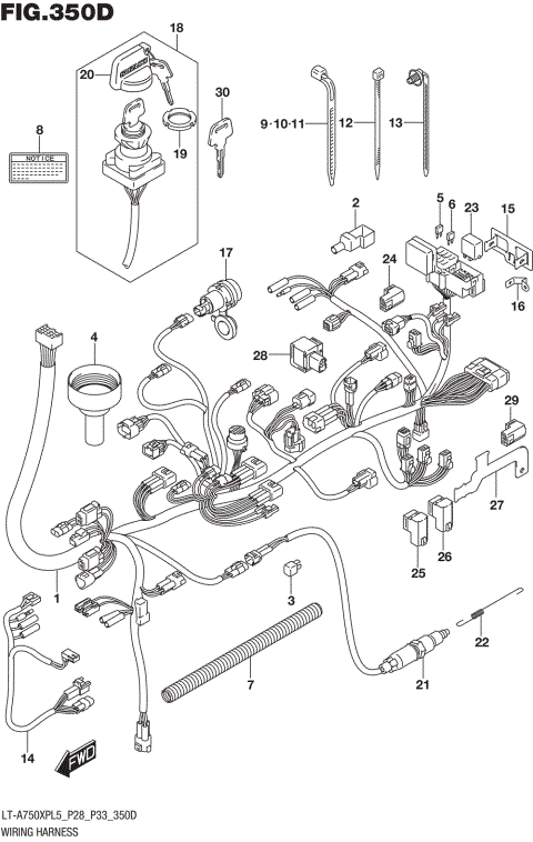 WIRING HARNESS (LT-A750XPZL5 P33)