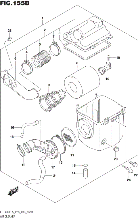 AIR CLEANER (LT-F400FL5 P33)