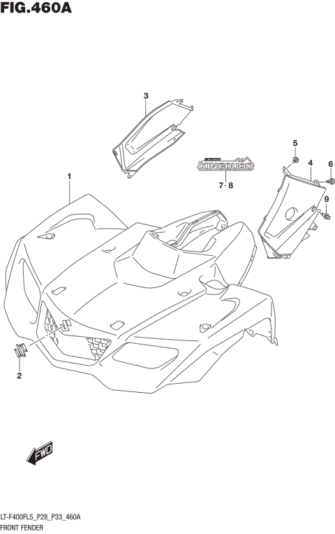FRONT FENDER (LT-F400FL5 P28)