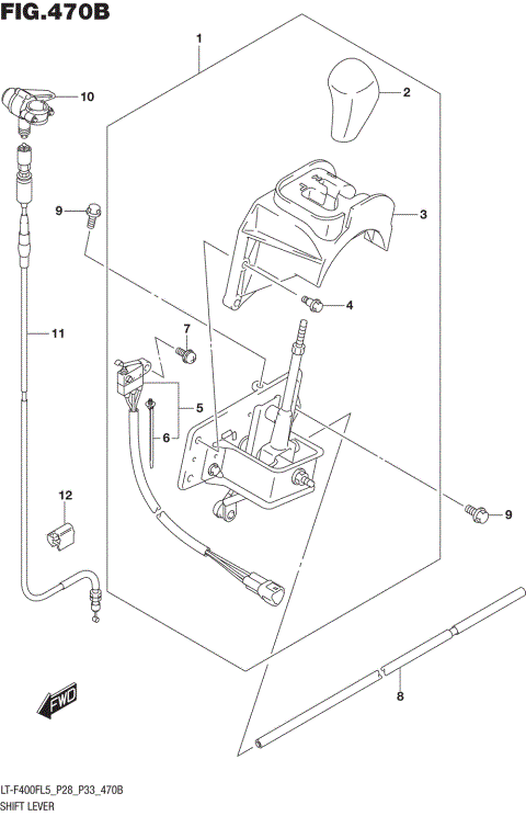 SHIFT LEVER (LT-F400FL5 P33)