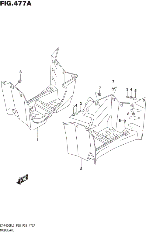 MUDGUARD (LT-F400FL5 P28)