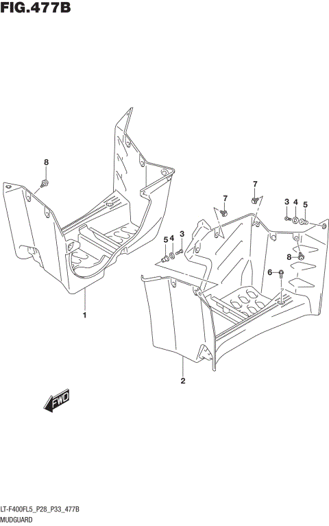 MUDGUARD (LT-F400FL5 P33)