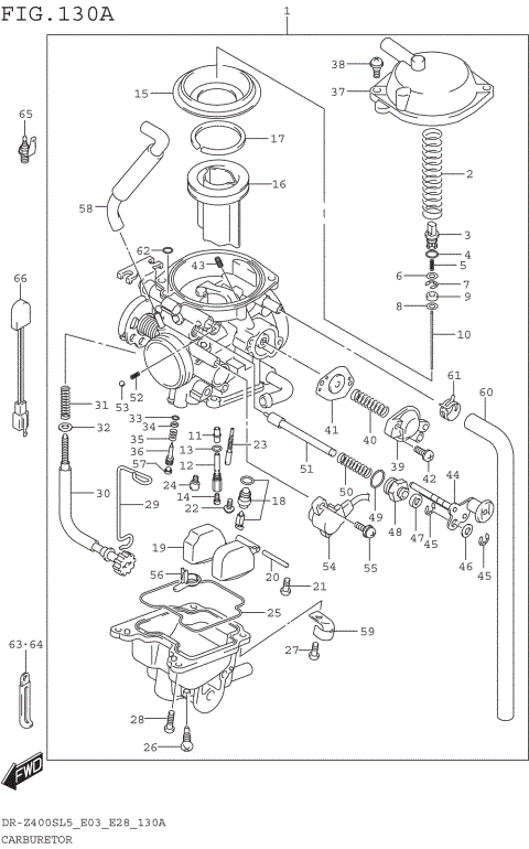 CARBURETOR (DR-Z400SL5 E03)
