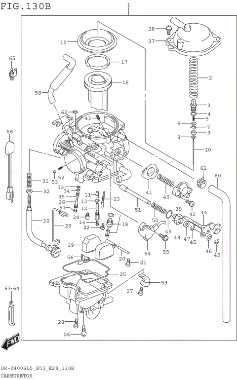 CARBURETOR (DR-Z400SL5 E28)
