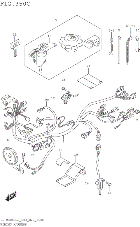 WIRING HARNESS (DR-Z400SL5 E33)