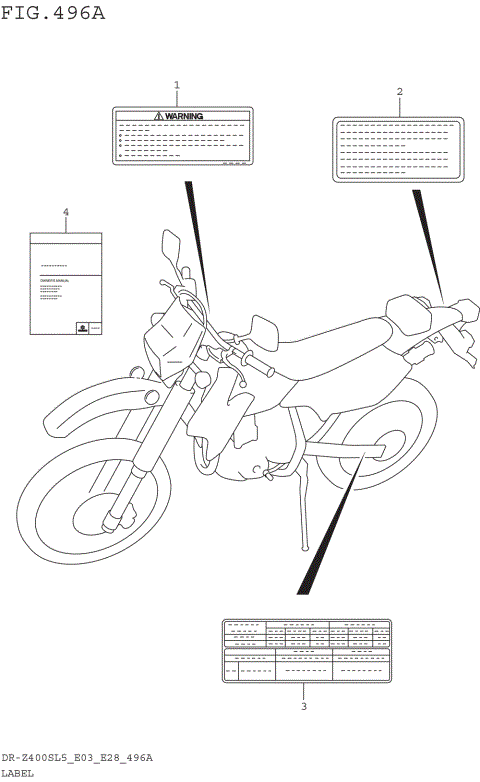 LABEL (DR-Z400SL5 E03)