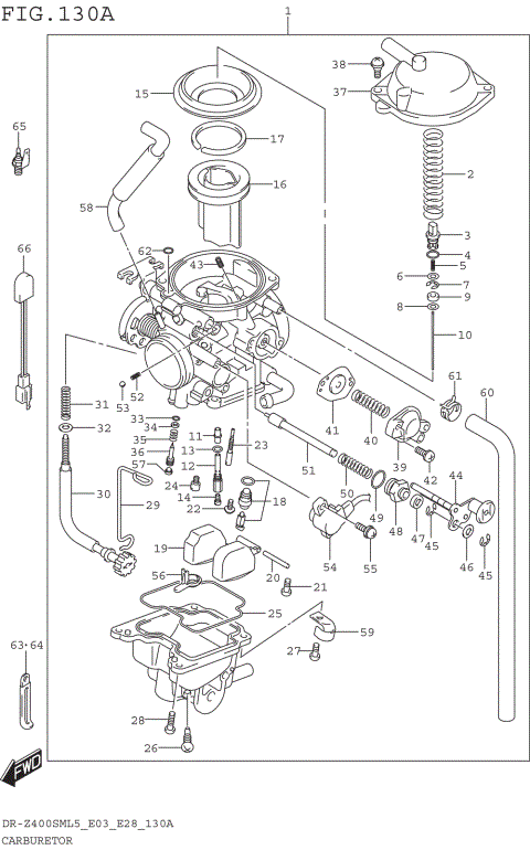 CARBURETOR (DR-Z400SML5 E03)