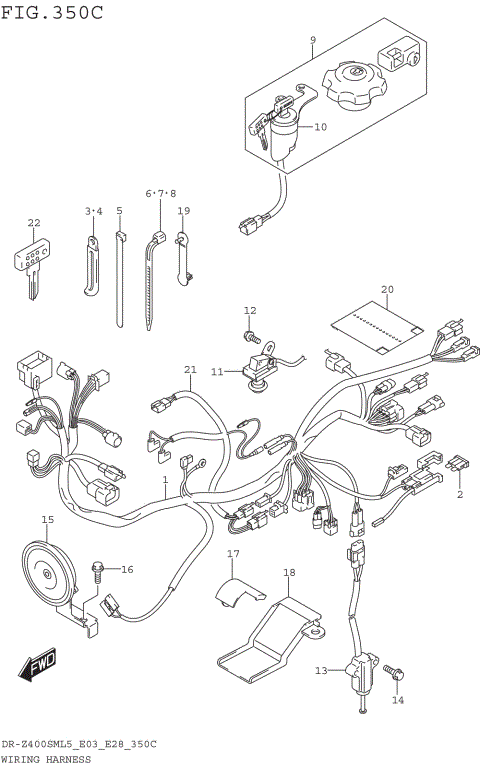 WIRING HARNESS (DR-Z400SML5 E33)
