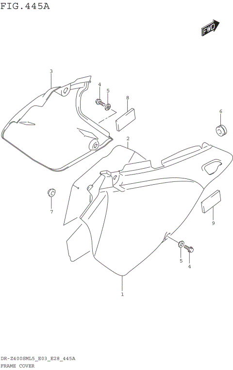 FRAME COVER (DR-Z400SML5 E03)