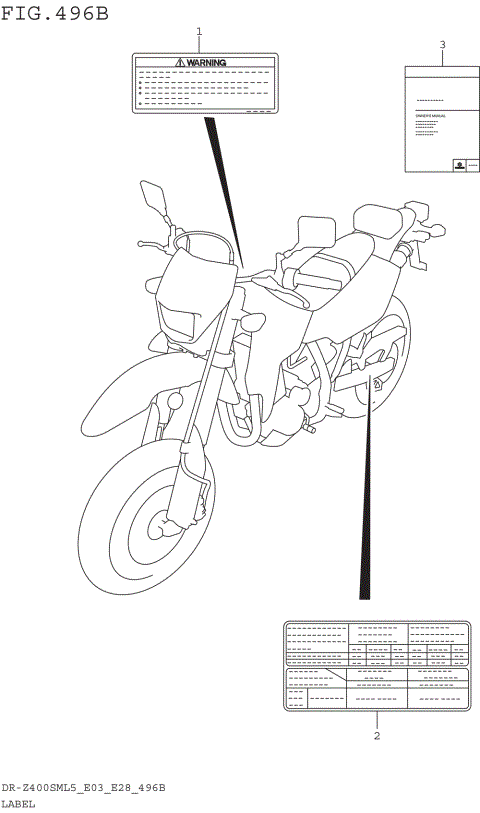 LABEL (DR-Z400SML5 E28)