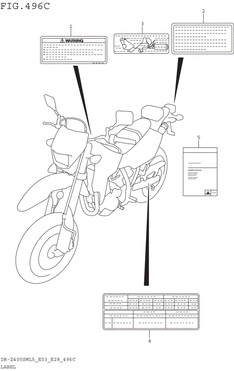 LABEL (DR-Z400SML5 E33)