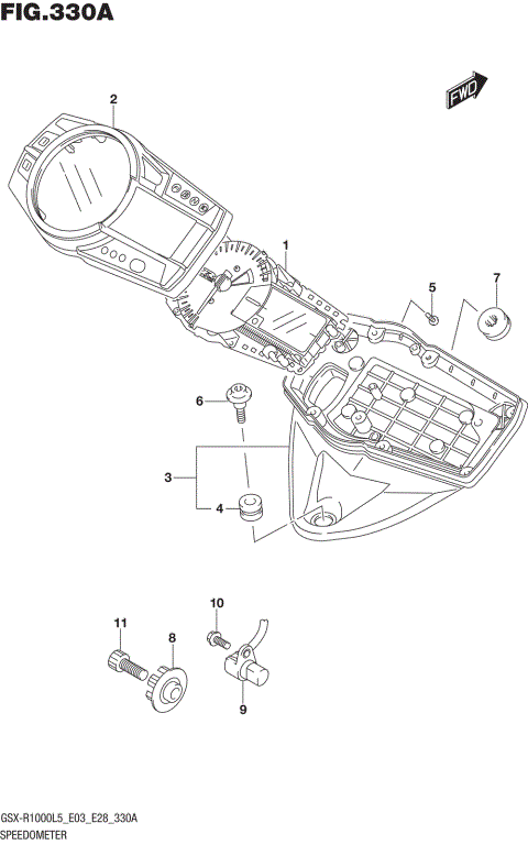 SPEEDOMETER (GSX-R1000L5 E03)