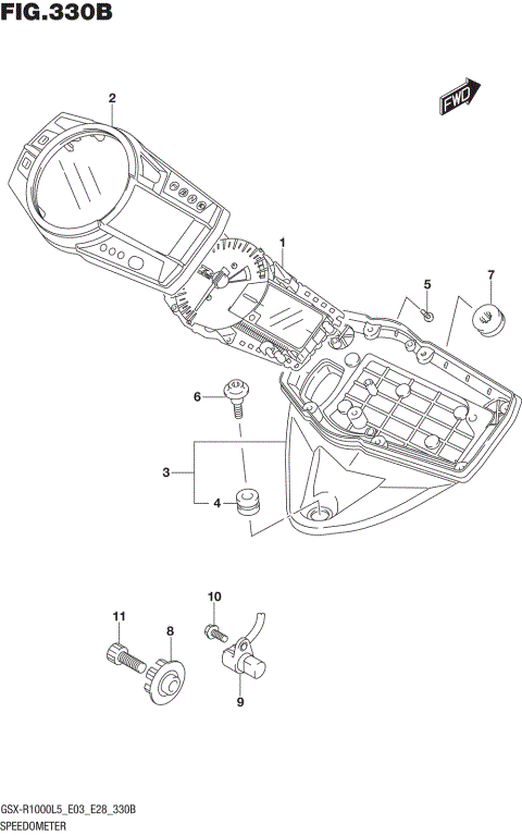 SPEEDOMETER (GSX-R1000L5 E28)