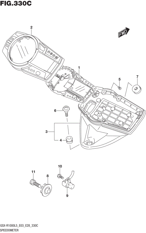 SPEEDOMETER (GSX-R1000L5 E33)