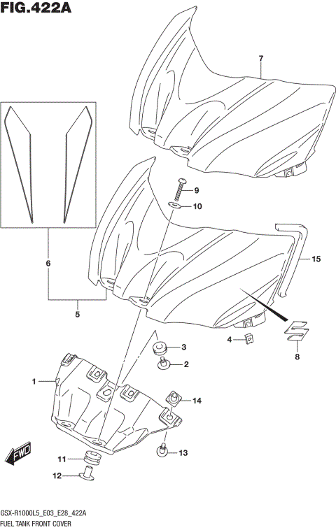 FUEL TANK FRONT COVER