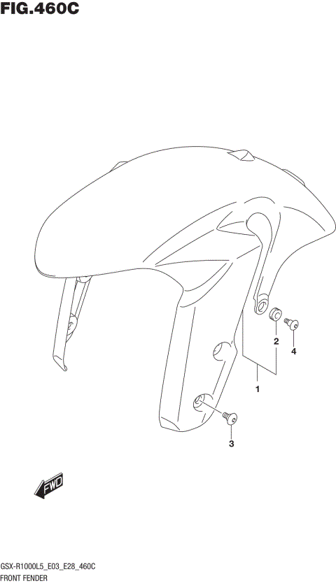 FRONT FENDER (GSX-R1000L5 E33)