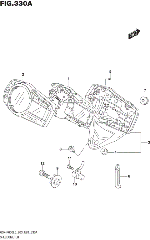 SPEEDOMETER (GSX-R600L5 E03)