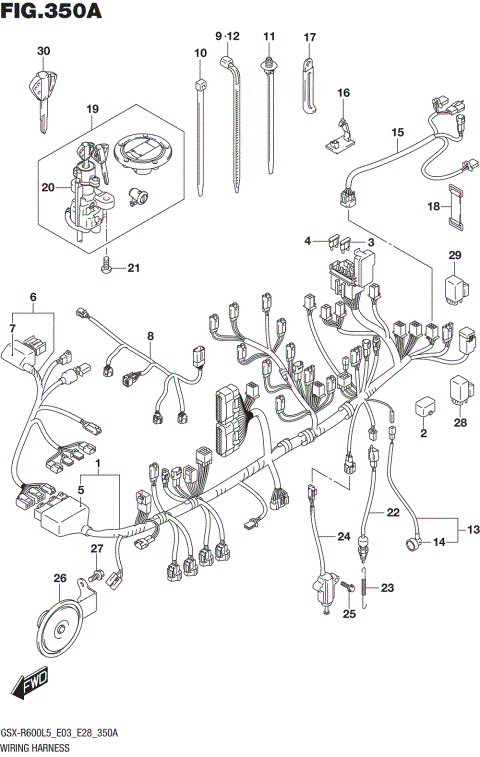 WIRING HARNESS (GSX-R600L5 E03)