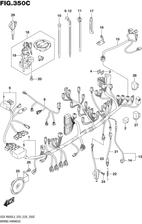 WIRING HARNESS (GSX-R600L5 E33)