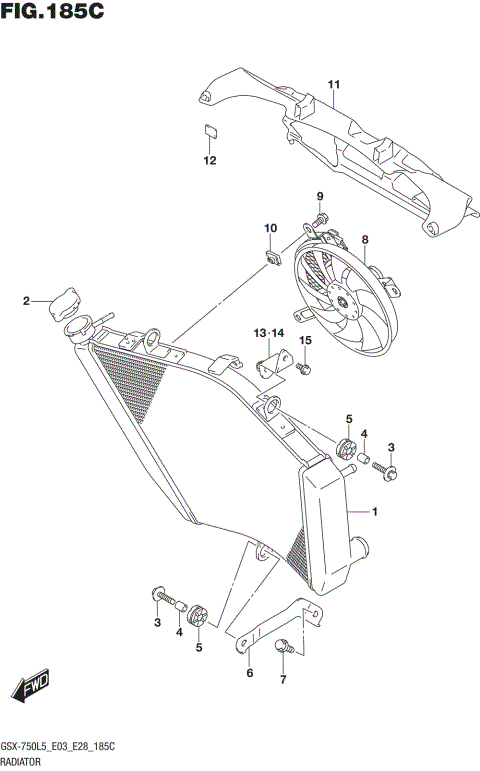 RADIATOR (GSX-R750L5 E33)