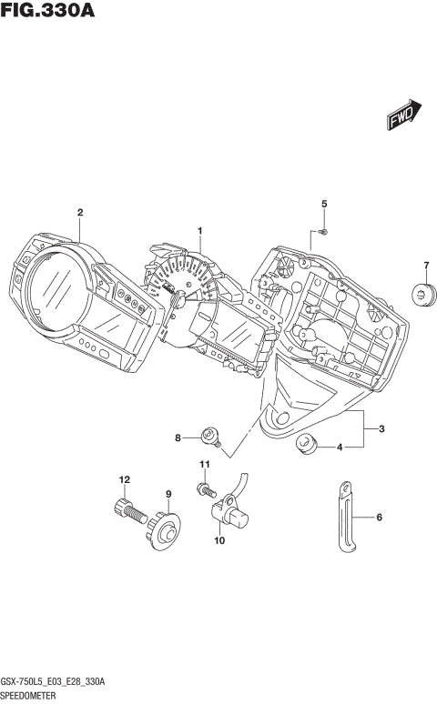 SPEEDOMETER (GSX-R750L5 E03)