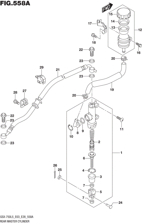 REAR MASTER CYLINDER