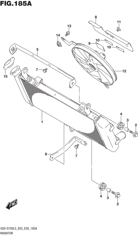 RADIATOR (GSX-S750L5 E03)