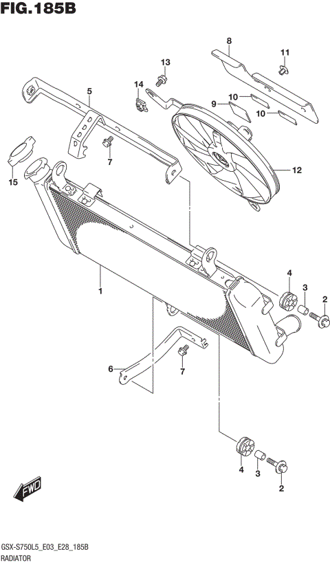 RADIATOR (GSX-S750AL5 E28)