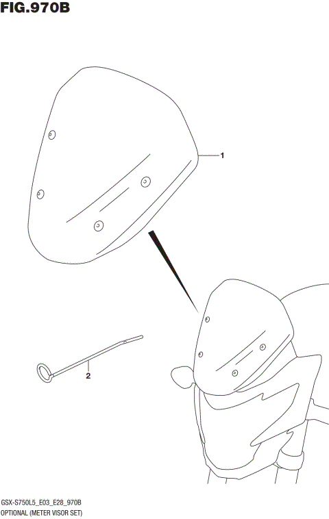 OPTIONAL (METER VISOR SET)