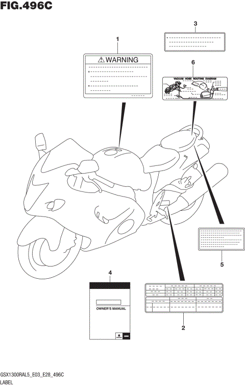 LABEL (GSX1300RAL5 E33)