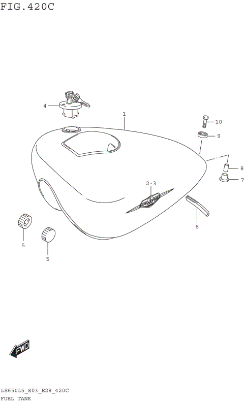 FUEL TANK (LS650L5 E33)