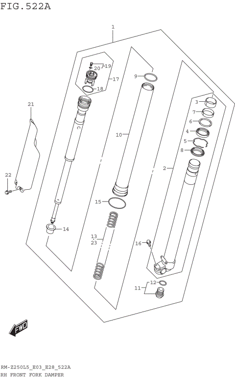RH FRONT FORK DAMPER