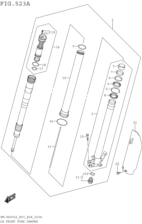 LH FRONT FORK DAMPER