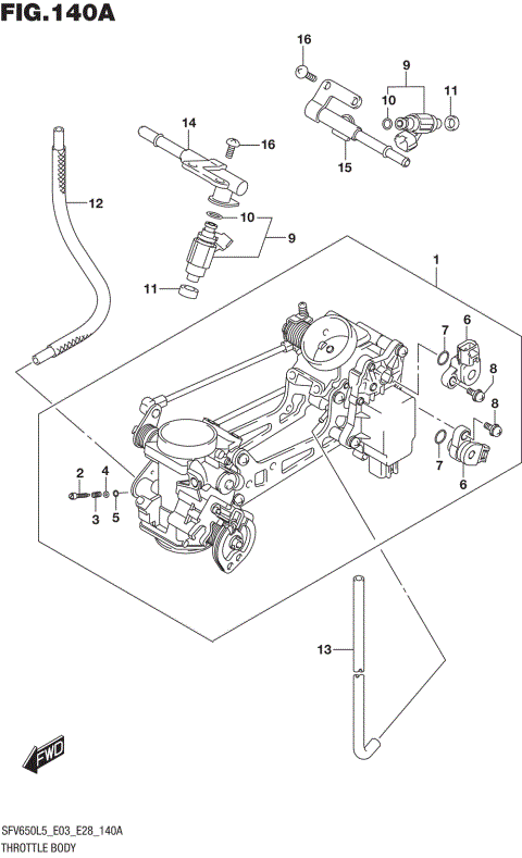 THROTTLE BODY (SFV650L5 E03)
