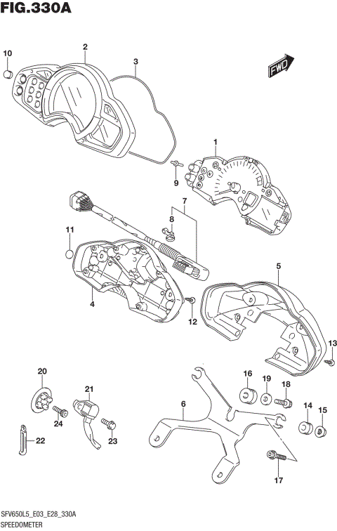SPEEDOMETER (SFV650L5 E03)