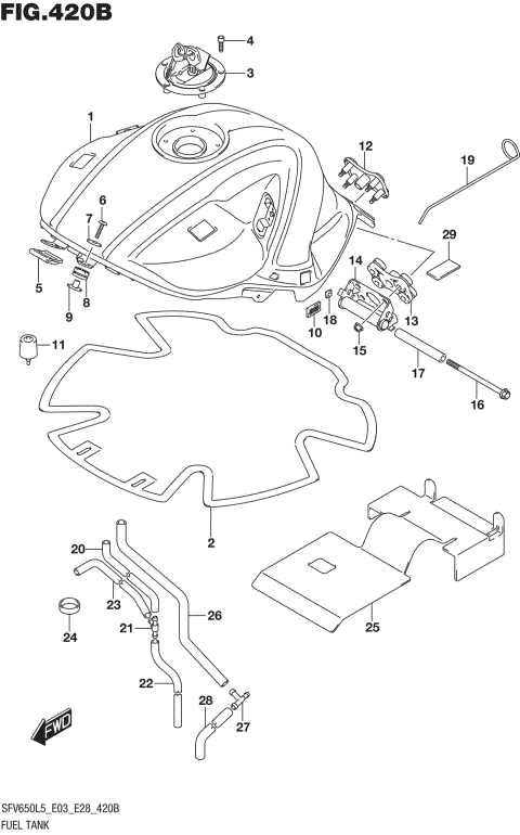 FUEL TANK (SFV650L5 E28)